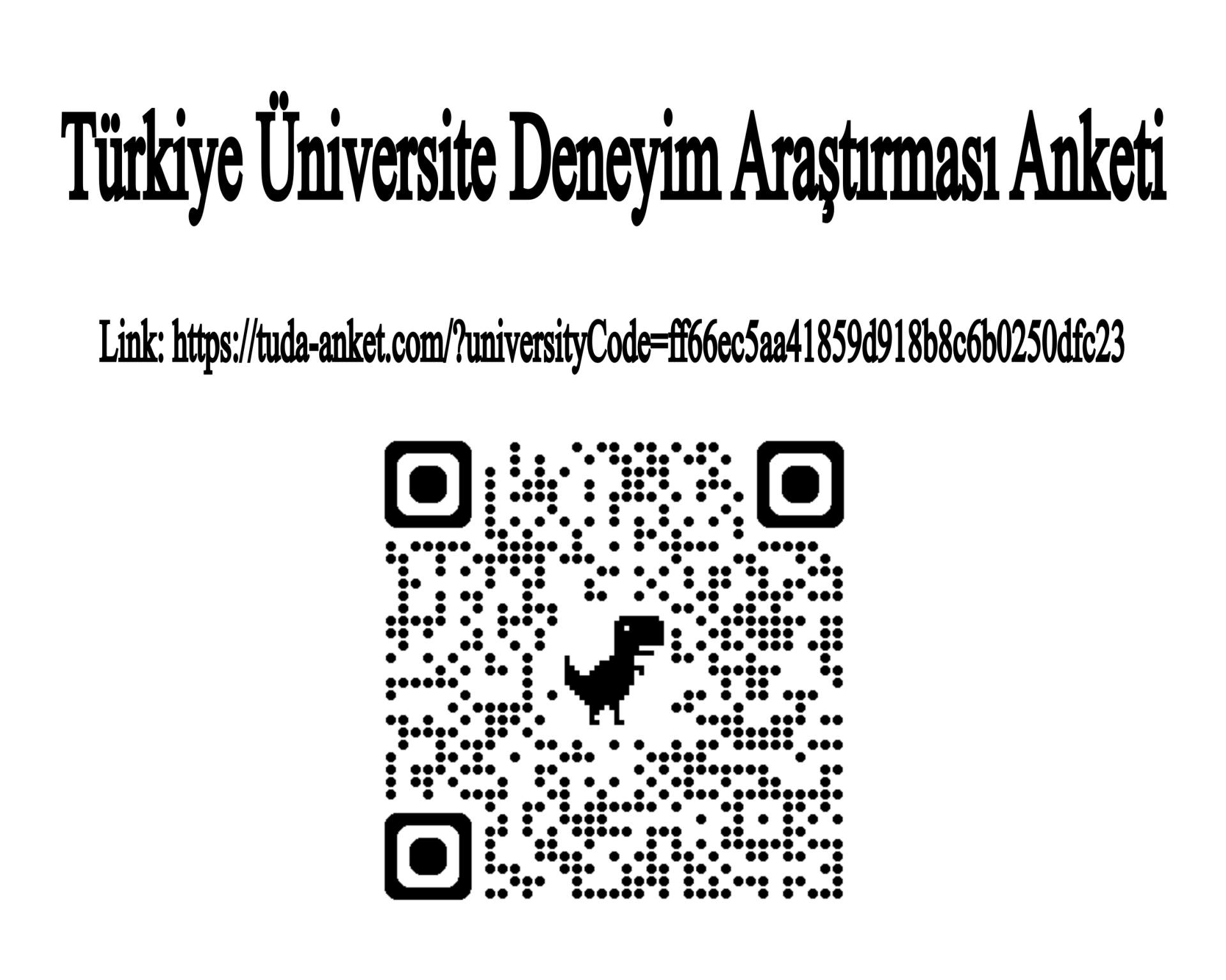 Türkiye Üniversite Deneyim Araştırması Anket Duyurusu