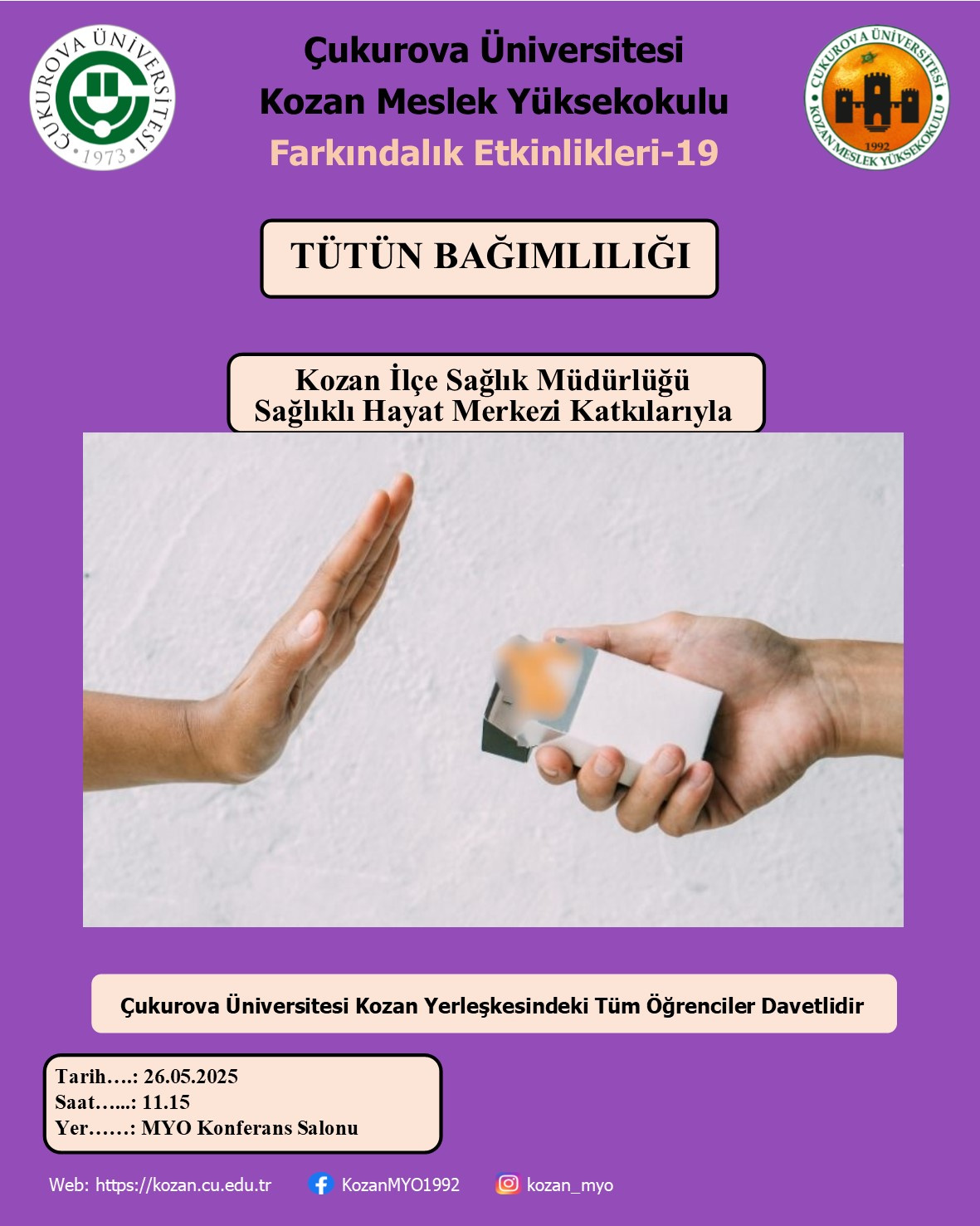 Farkındalık Seminerleri-19: “Tütün Bağımlılığı”