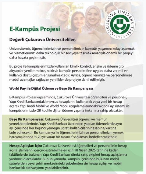 Çukurova Üniversitesi E-Kampüs Projesi