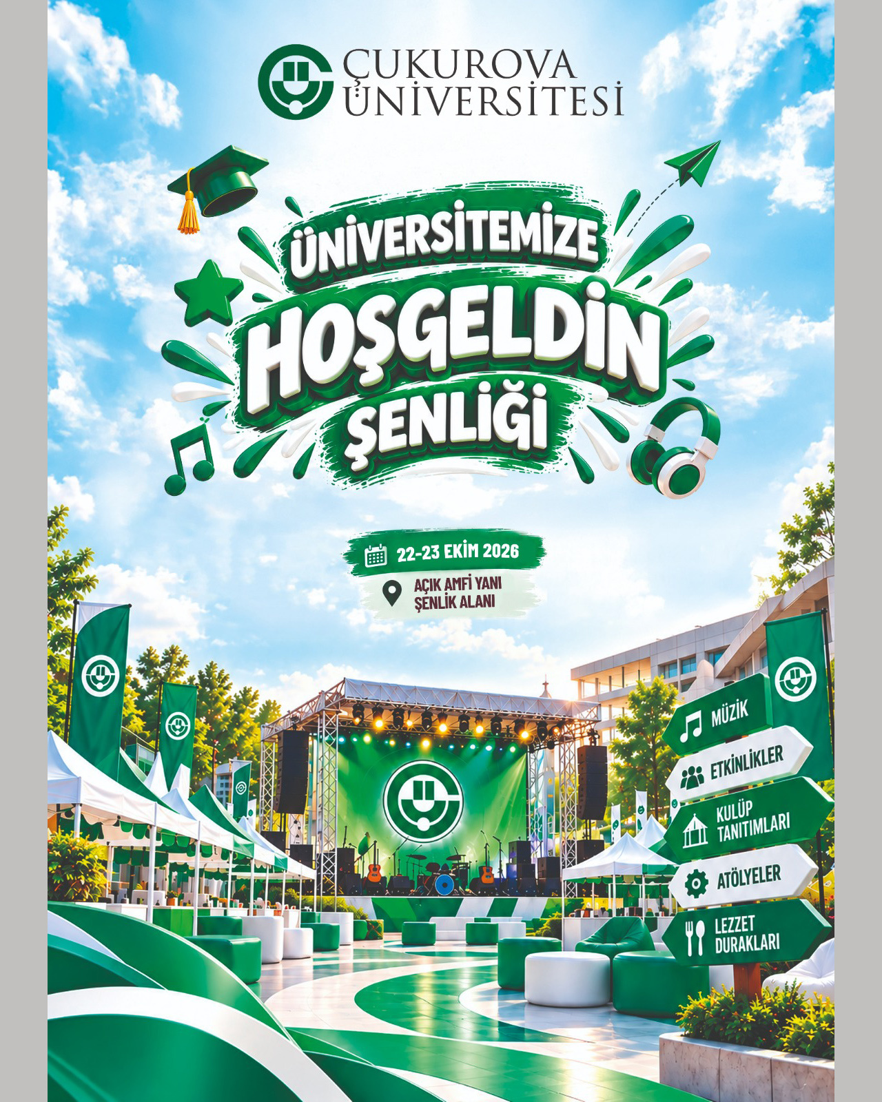 Üniversitemize Hoş Geldin Şenliği ve KOÇFEST Etkinlikleri Tarih Değişikliği Duyurusu