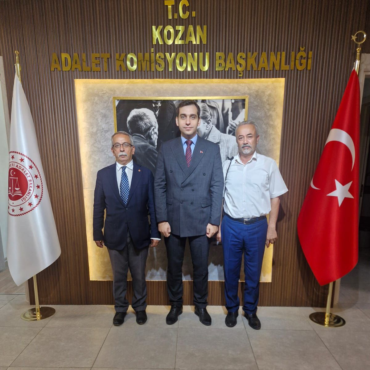 Müdürümüzden Kozan Adalet Komisyonu Başkanına Hayırlı Olsun Ziyareti
